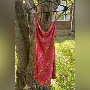 Scoop neck mini dress